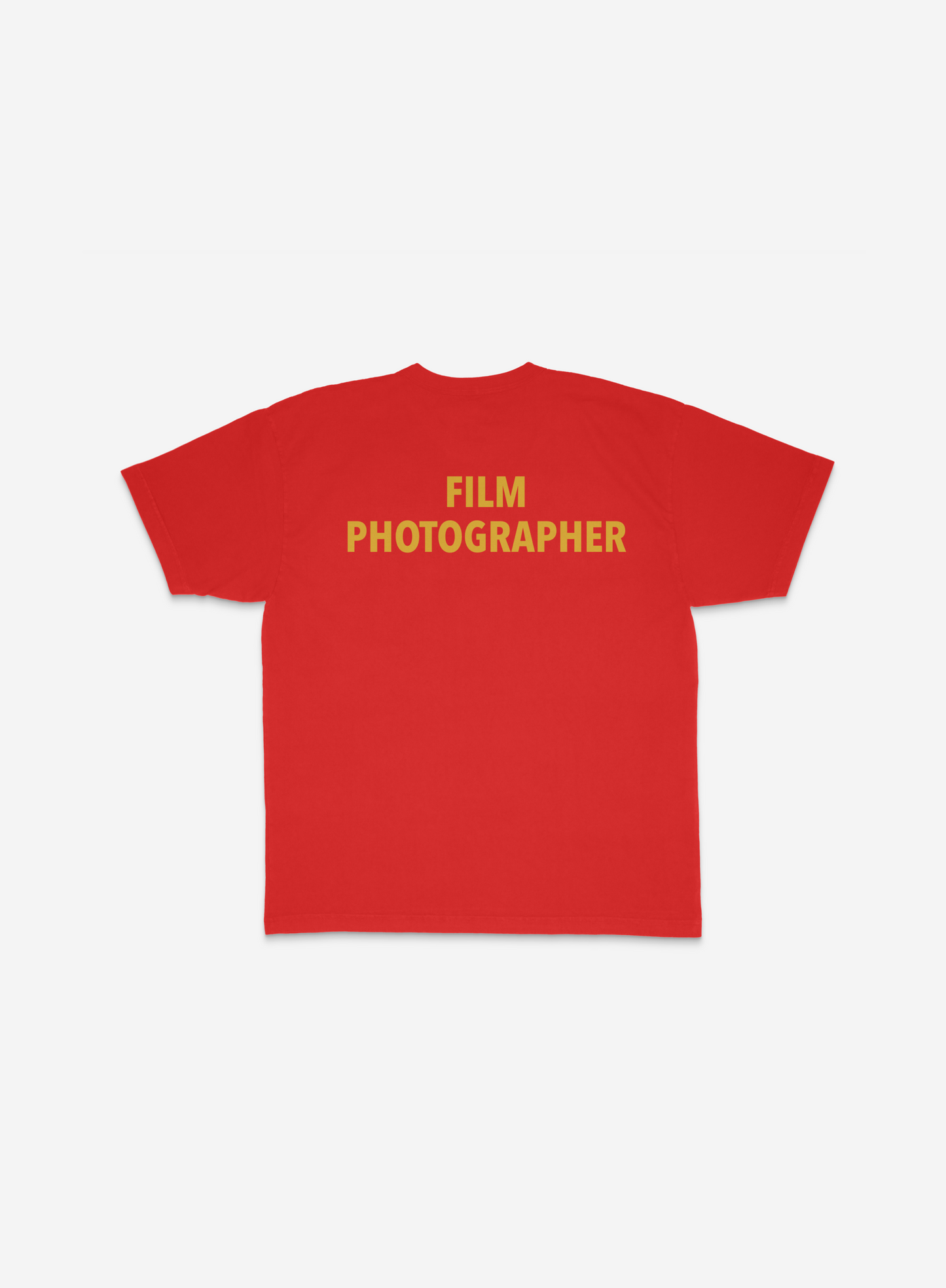 FILM PHOTOGRAPHER T-SHIRT (RED/YELLOW)