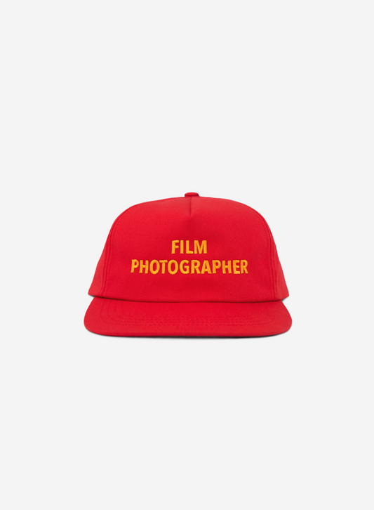 FILM PHOTOGRAPHER SNAPBACK HAT (RED/YELLOW)